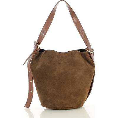 Mazzini Marco dámska kožená taška typu hobo camel s292b