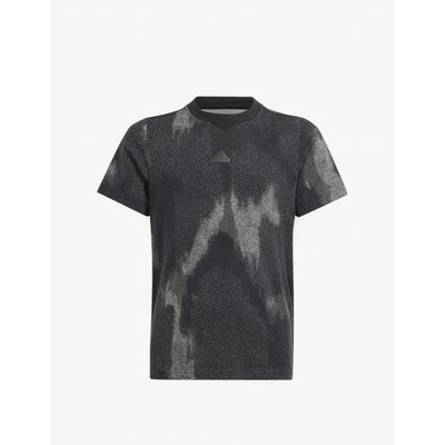 Adidas Spotswear Future Icons All Over Print Tee Black