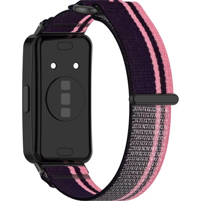 Drakero Nylonový řemínek černo-růžový pro Huawei Band 8/9 10446 – Zboží Živě