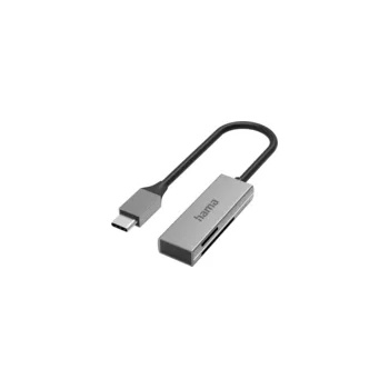 Hama HAMA, USB-C, USB 3.0, SD/microSD, Сребрист (HAMA-200131)