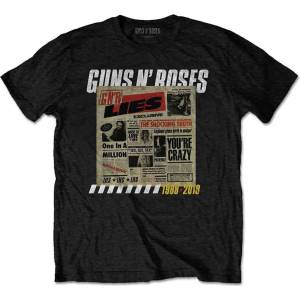 Guns N' Roses Lies Track List (Back Print) Black XL Риза (GNRTS57MB04)