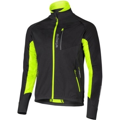 Etape Strong WS pánská softshellová bunda černá/žlutá fluo – Zbozi.Blesk.cz