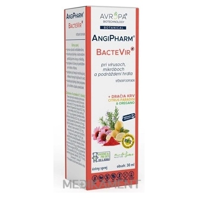 Avropa AngiPharm BacteVir ústny sprej 30 ml