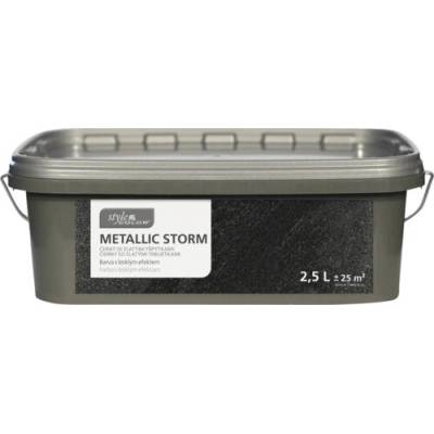 StyleColor Metallic Storm 2,5 l Čierna so zlatými trblietkami