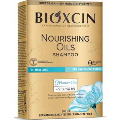 Bioxcin Šampón na poškodené vlasy s výživnými olejmi 300 ml