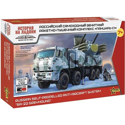 Zvezda Russian system Pantsir-S1 "SA-22 Greyhound" 1:100