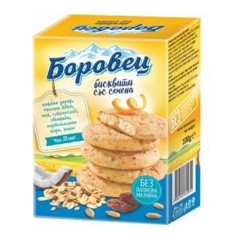 Image 1 of Боровец 100 ГР. БИСКВИТИ БОРОВЕЦ СЪС СЕМЕНА