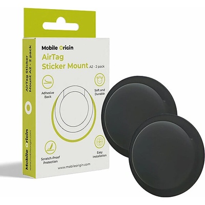 Mobile Origin AirTag Sticker Mount A2 (2 ks) (MO-ATS-BLK) černé – Zboží Mobilmania