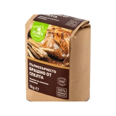 ECOSEM Натурално пълнозърнесто брашно от спелта