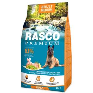Rasco Adult Medium храна за кучета с пиле и ориз 3 кг (1704-10324)
