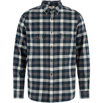 Fjällräven Skog Relaxed košel'a M dark navy-chalk white