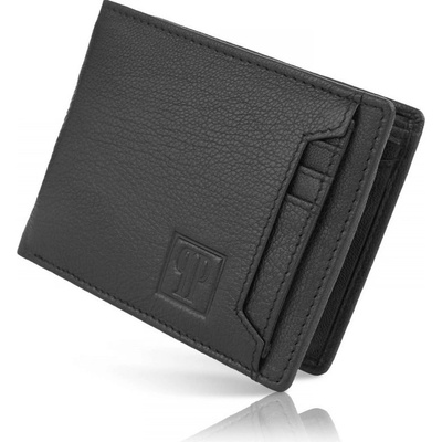 Paolo Peruzzi kožená peňaženka s RFID T 78 BL čierna