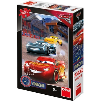 Dino Cars 3 Vítězné kolo Neon 100 dílků