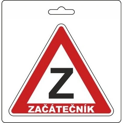 Samolepka ZAČÁTEČNÍK (105 x 120 mm) – Zboží Živě