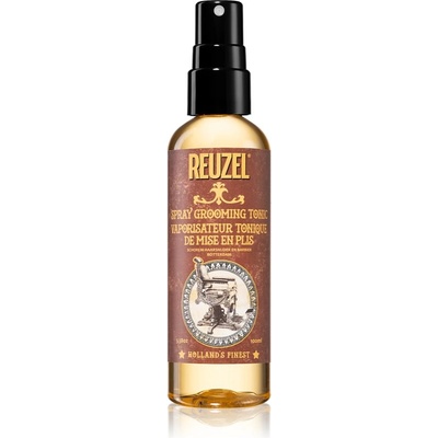 Reuzel Spray Grooming Tonic термозащитен спрей за оформяне с преса и маша за естествена фиксация за фина коса 100ml