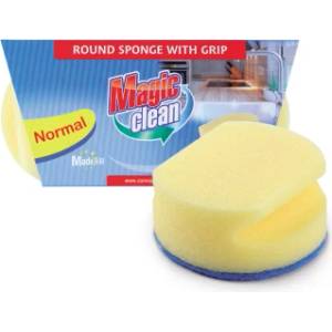 Magic Clean Кръгла гъба с канал 2бр (mc 0110)