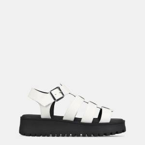 Jack Wills Дамски сандали Jack Wills Gladiator Sandals Womens - White