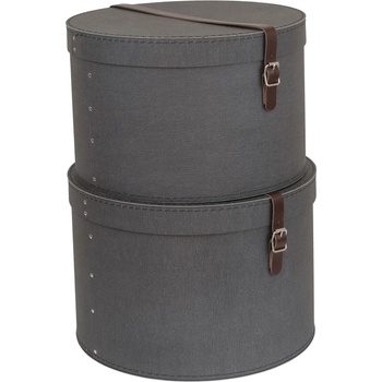 Bigso Комплект от 2 черни кутии Rut - Bigso Box of Sweden (5482C6849L06-99)