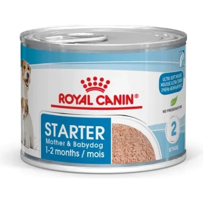 Royal Canin Starter Mousse Can Puppy & Junior- Консерва за бременни кучета и малки кученца- 195гр