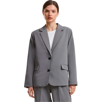 Urban classics Сако Urban classics Long blazer - Grey (Cloud Grey)
