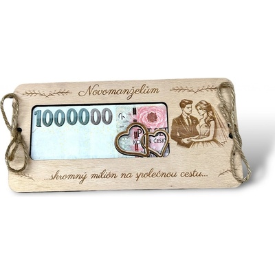 Dřevěné přání MILION - 60 let – Zboží Dáma