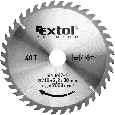 Extol Premium kotúč pilový s SK plátkami, 115x2,6x22,2mm, 40z 8803203