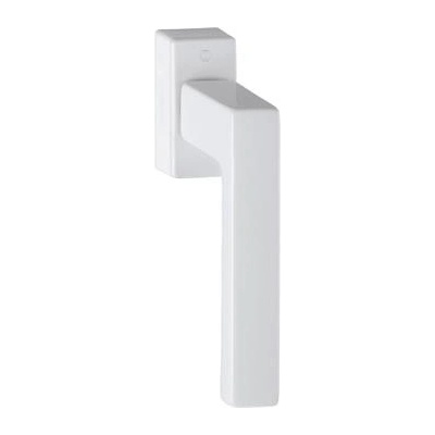 HOPPE okenní klika TOULON, čtyřhran 7 x 32-42 mm, 45°, F9016 běžná bílá