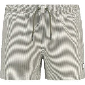 K-Way Мъжки бански слипове K-Way Hazel Mid Stripes Beach Swim brief - White / Green Lichen - размер XL (050-2434-0213)