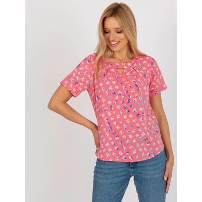 blúzka s potlačou LK BZ 507891.71P KORAL
