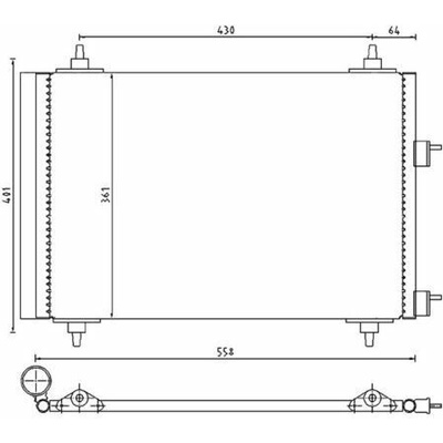 Kondenzátor, klimatizace MAHLE AC 315 000P (AC315000P)