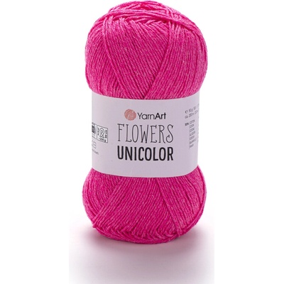 Yarn Art Flowers Unicolor 739 růžová magenta