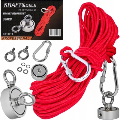 KRAFT&DELE Magnet fishing 140kg oboustranný pro lovce pokladů KD10415 – Zboží Mobilmania