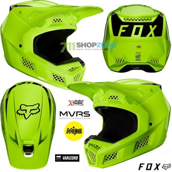 Fox Racing V3 RS Psycosis ECE