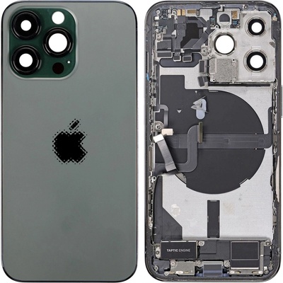 Kryt Apple iPhone 13 Pro Zadní Housing s Malými Díly Alpine zelený