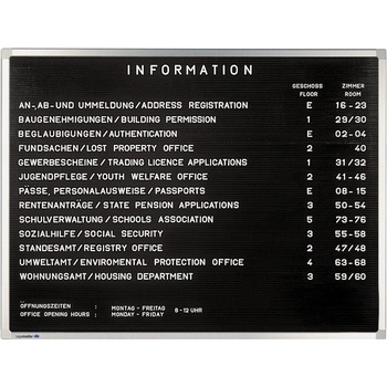 Legamaster Premium informační písmenková tabule 60 x 80 cm