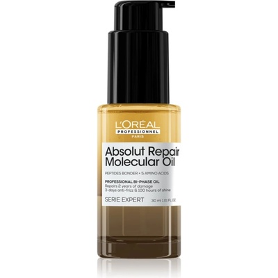 L'Oréal Serie Expert Absolut Repair Molecular подхранващо масло за коса за увредена коса 30ml