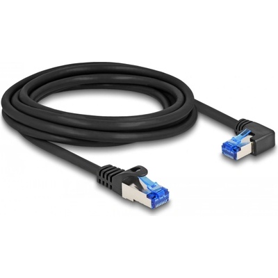 Delock RJ45 мрежов кабел Cat. 6A S/FTP прав/празен 3 м черен