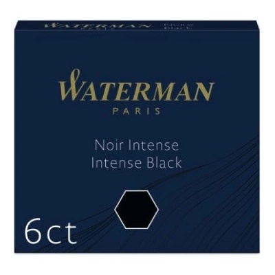 Waterman Inkoustové bombičky krátké černé 1507/7520110 6 ks