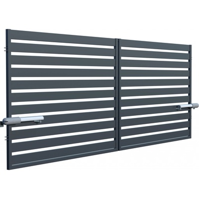 Safir brána dvoukřídlá, šířka 4000 x výška 1500 mm, s pohonem – Zboží Mobilmania