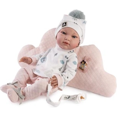 Guča 944 New BORN МОМИЧЕНЦЕ - реалистична бебешка кукла с цяло винилово тяло - 42 см