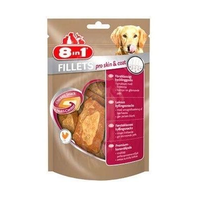 Pochúťka 8in1 Pro Fillets Skin&Coat 80 g