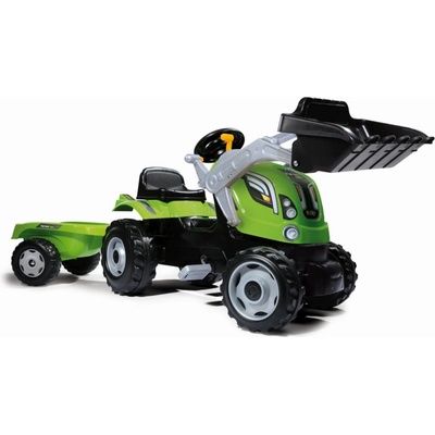 Smoby Šliapací traktor Farmer Max s vlečkou a lyžicou
