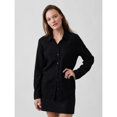 GAP Oversize лнена риза Easy Shirt GAP GAP | Cheren | ЖЕНИ | XXS
