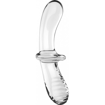 Satisfyer Double Crystal - skleněné oboustranné dildo