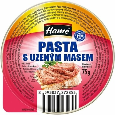 Hamé Pasta s uzeným masem 75 g