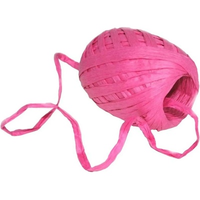 Goba Stuha papírová vázací Raffia růžová, 30m