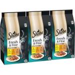 Sheba Fresh & Fine консерви за котки, пилешко, пуйка и патешко 3 x (6x50 g)
