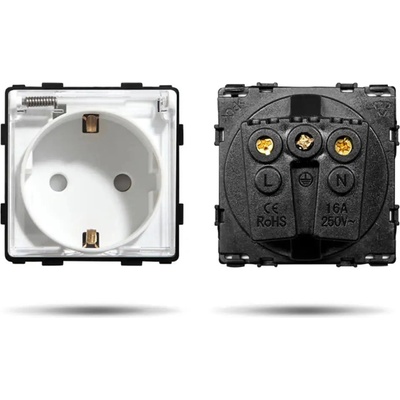 Luxon КОНТАКТ ЕДИНИЧЕН С КАПАК БЯЛ luxon (726852954260)