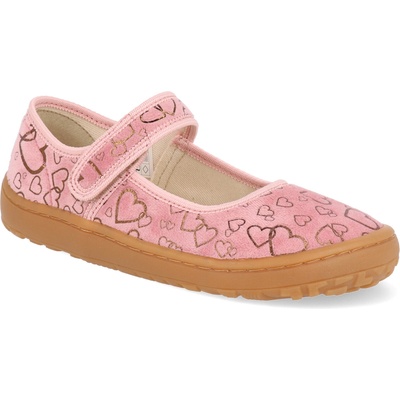 Froddo barefoot Canvas Balerínky Pink/gold ružové