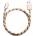 DEVIA Кабел Devia Fashion, USB A(м) към Lighting(м), 1.5m, златен
